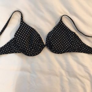 Polka dot vintage style bikini top